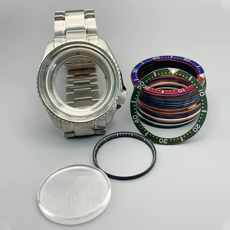 42mm Silver SKX007 Watch Case and Band Sapphire Crystal Glass Fit NH35 NH36 4R 7S Movement Transparent Back Cover Modified Part
42mm Silver SKX007 Watch Case and Band Sapphire Crystal Glass Fit NH35 NH36 4R 7S Movement Transparent Back Cover Modified Part