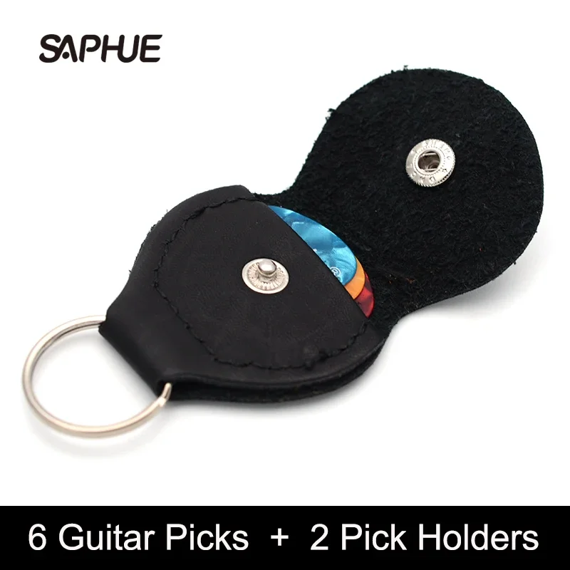 2pc Guitar Pick Holders with 6pc Guitar Picks ,Plectrums Bag , Mediator Bank Made of PU Leather, Black ,Brown,Red Fashion
2pc Guitar Pick Holders with 6pc Guitar Picks ,Plectrums Bag , Mediator Bank Made of PU Leather, Black ,Brown,Red Fashion