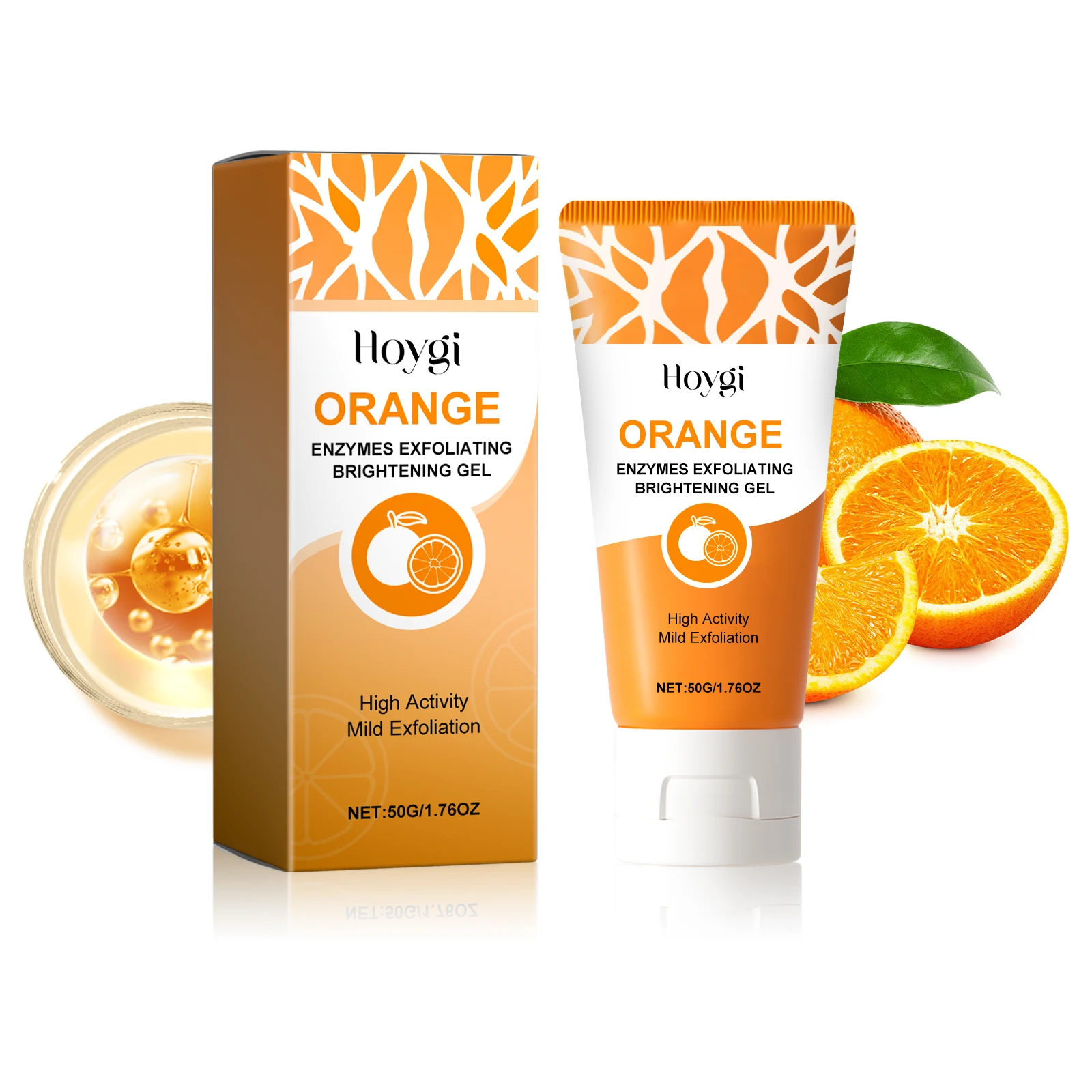 Orange Enzymes Exfoliating Brightening Gel, Gently exfoliate blackheads, shrink pores, lighten and smooth delicate skin
Orange Enzymes Exfoliating Brightening Gel, Gently exfoliate blackheads, shrink pores, lighten and smooth delicate skin