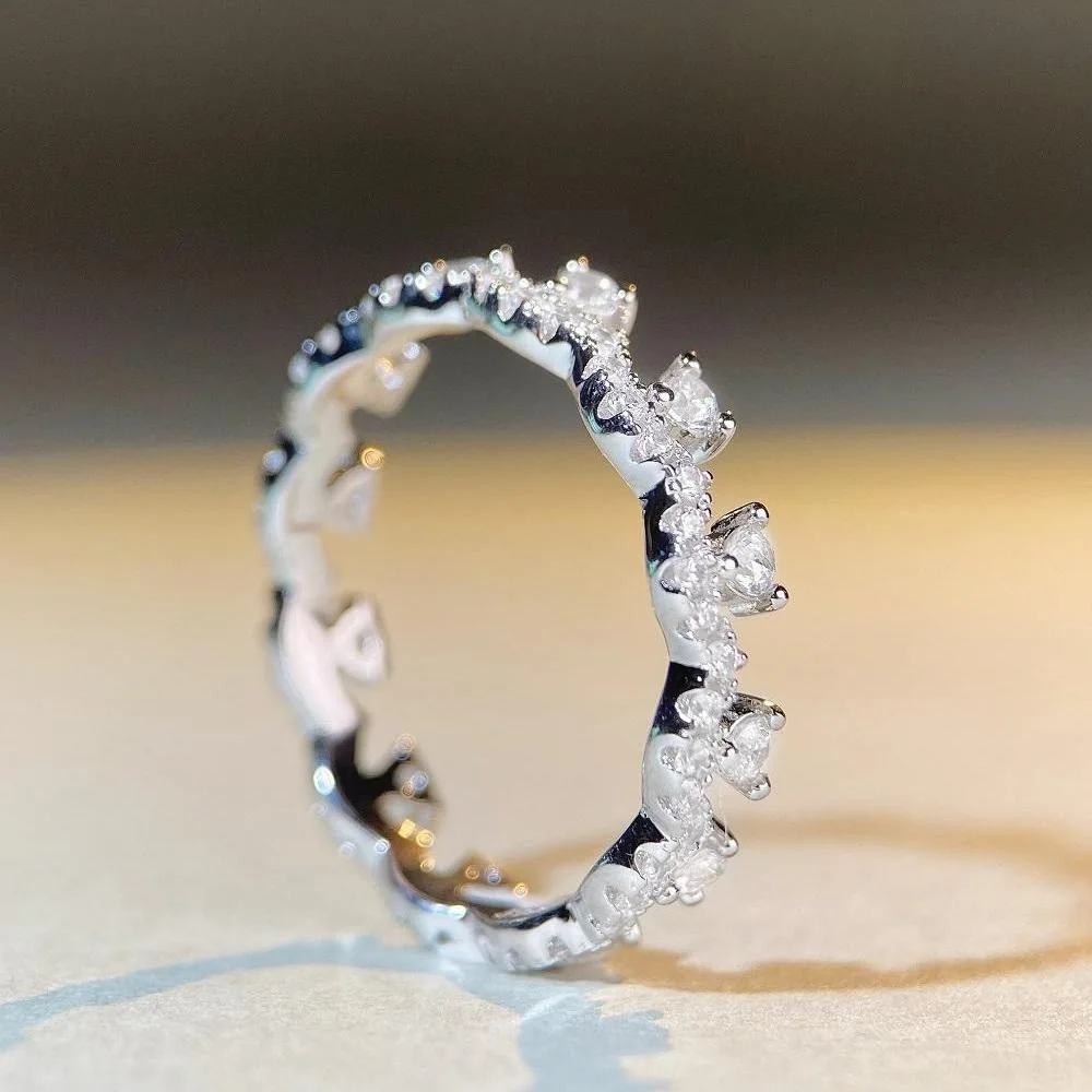 PT950 Platinum - Lace Ring - Women's Full Diamond Minimalist Trendy Instagram Style Full Diamond Zirconia Ring
PT950 Platinum - Lace Ring - Women's Full Diamond Minimalist Trendy Instagram Style Full Diamond Zirconia Ring