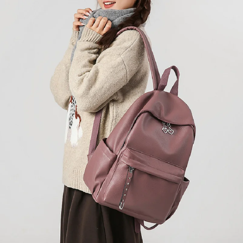 2026 New Korean Soft Leather Preppy Style School Bag High Capacity Notebook Backpack Men Women's Travel Shoulder Bags Totes
2026 New Korean Soft Leather Preppy Style School Bag High Capacity Notebook Backpack Men Women's Travel Shoulder Bags Totes