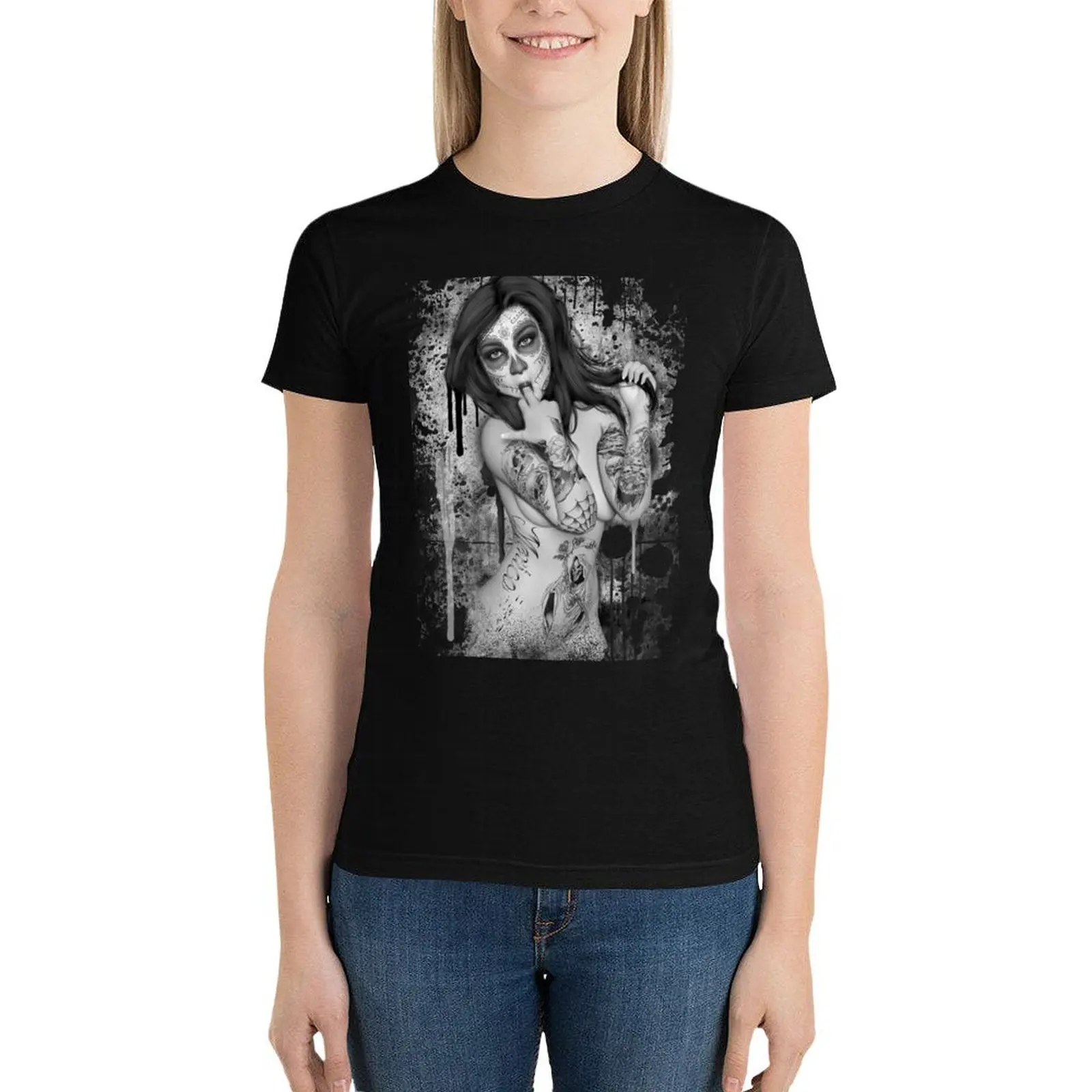 day of the dead item T-Shirt animal print shirt for girls aesthetic clothes hippie clothes Woman clothes
day of the dead item T-Shirt animal print shirt for girls aesthetic clothes hippie clothes Woman clothes