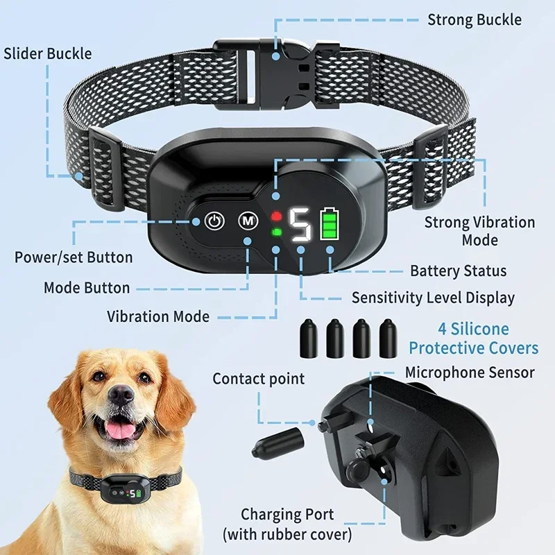 New Pet Dog Anti Barking Device, USB Pet Stop Barking Vibration Beep Collar, Small Intelligent Electric Dog Training Collar
New Pet Dog Anti Barking Device, USB Pet Stop Barking Vibration Beep Collar, Small Intelligent Electric Dog Training Collar