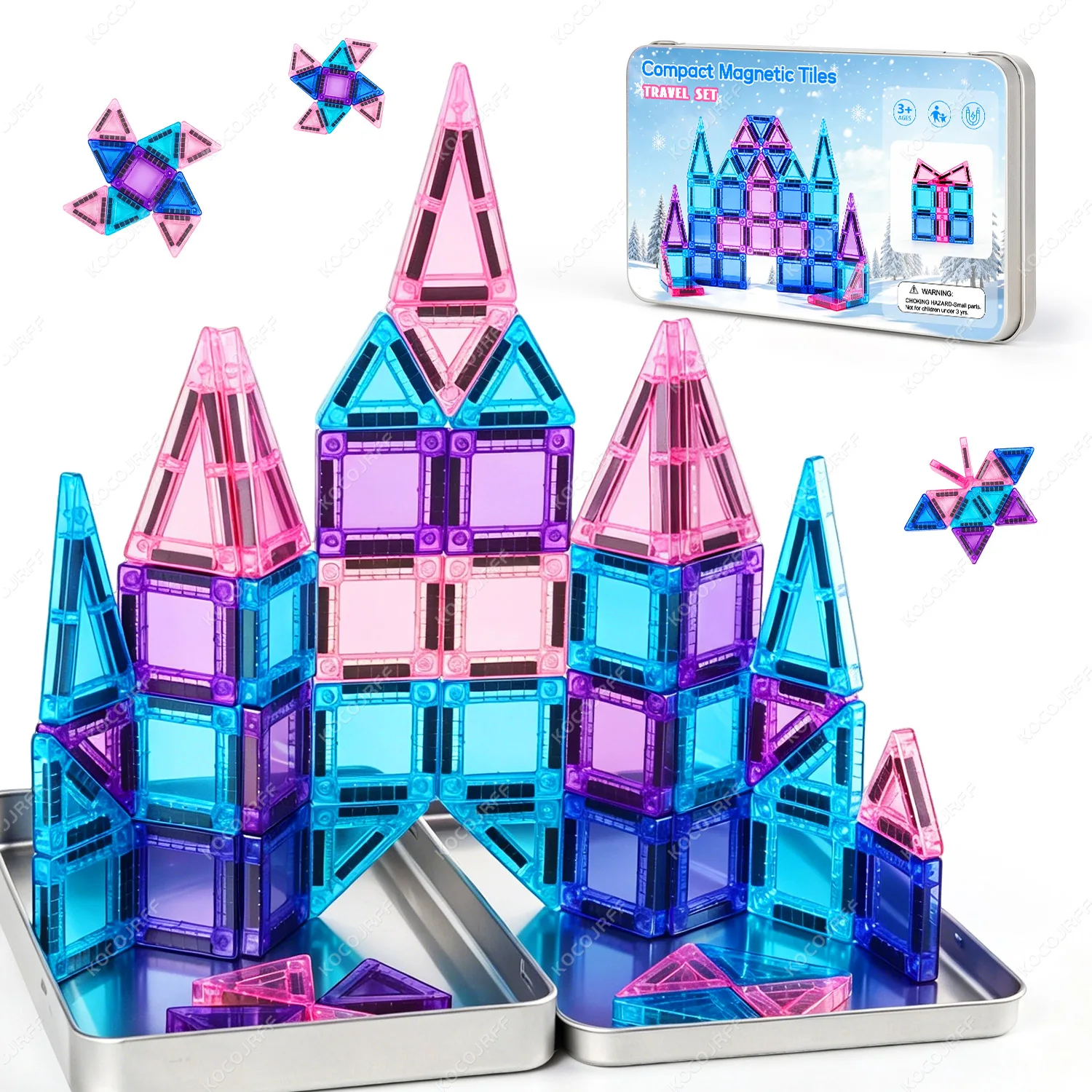 56Pcs Kids Creative Building Magnetic Blocks Toy, Princess Castle Building Toy, Back to School and Birthday Gift, Random Colors
56Pcs Kids Creative Building Magnetic Blocks Toy, Princess Castle Building Toy, Back to School and Birthday Gift, Random Colors