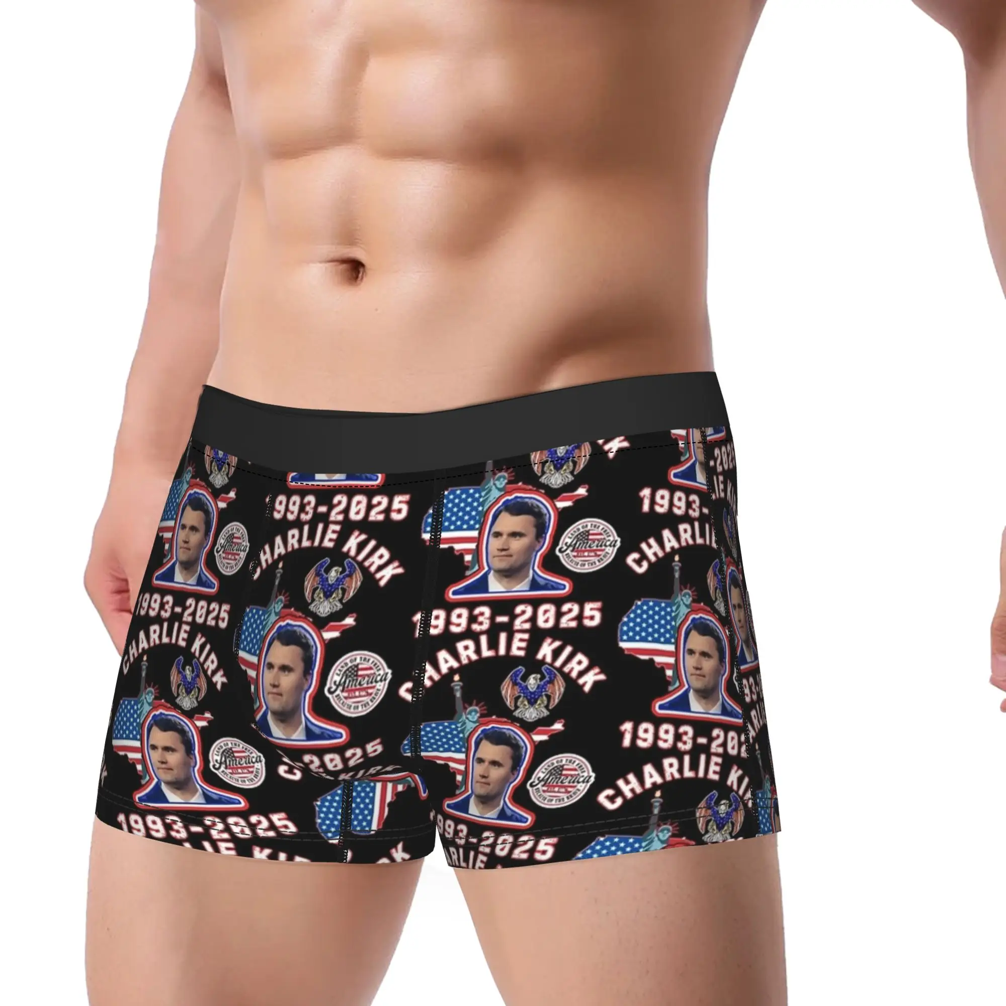 Rest In Peace Charlie Kirk USA Flage Underwear Males Shorts Briefs Comfortable Trunk Hot Sale Customs Plus Size Underpants
Rest In Peace Charlie Kirk USA Flage Underwear Males Shorts Briefs Comfortable Trunk Hot Sale Customs Plus Size Underpants