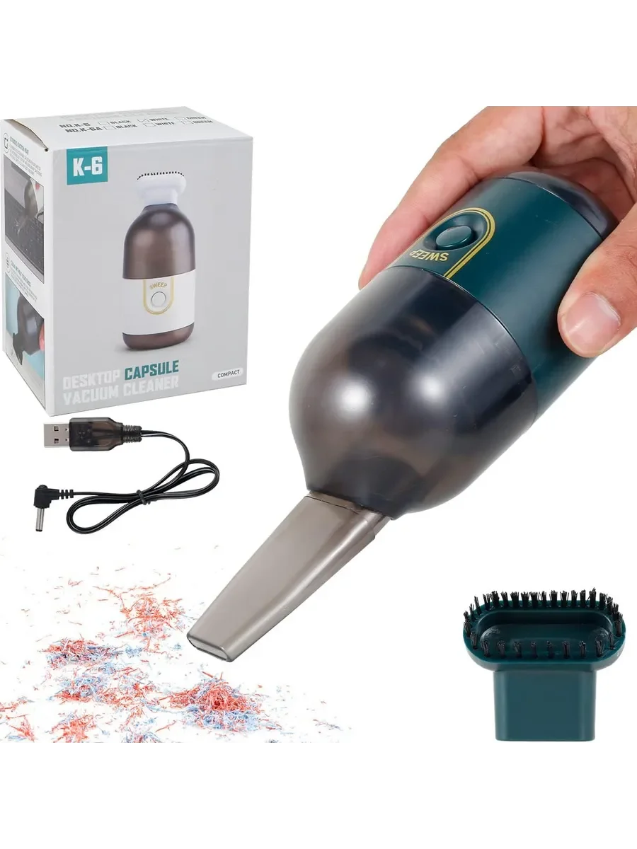 Portable Mini Vacuum Cleaner USB Rechargeable | Cordless Keyboard Vacuum Quiet 40dB | Handheld Desk Car Cleaner Gift Green
Portable Mini Vacuum Cleaner USB Rechargeable | Cordless Keyboard Vacuum Quiet 40dB | Handheld Desk Car Cleaner Gift Green
