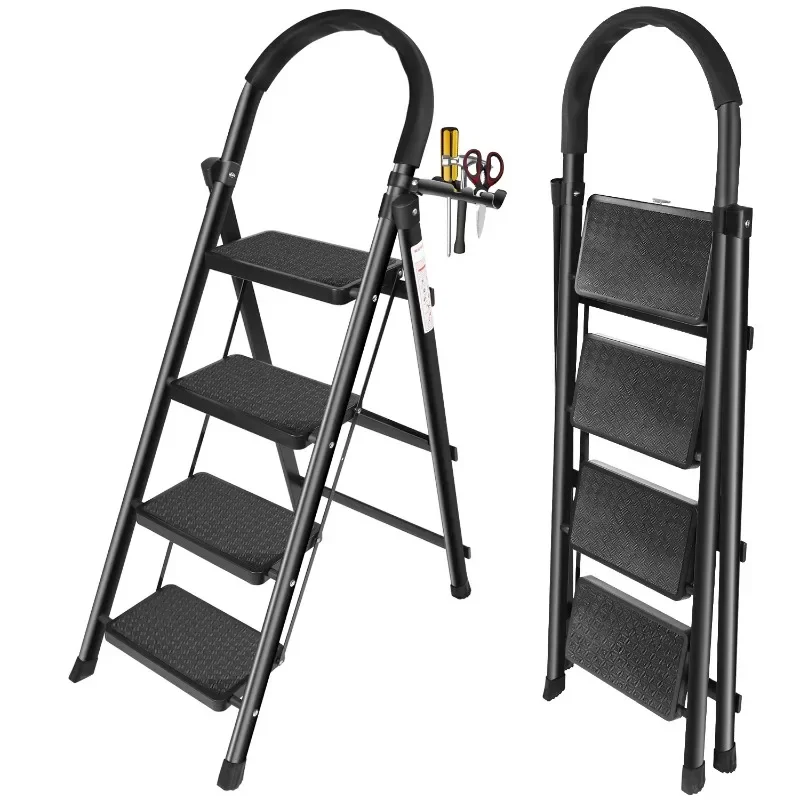 Ladder 4 Step Folding, 330 Lbs Step Stool Foldable with Anti-Slip Wide Pedals Full Steel ,Kitchen
Ladder 4 Step Folding, 330 Lbs Step Stool Foldable with Anti-Slip Wide Pedals Full Steel ,Kitchen