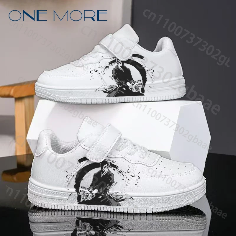 Boys Girls Size 28-40 Parent Child Shoes Kids Roronoa Zoro Design White Shoes Fashion Campus Student Breathable Sports Shoes
Boys Girls Size 28-40 Parent Child Shoes Kids Roronoa Zoro Design White Shoes Fashion Campus Student Breathable Sports Shoes