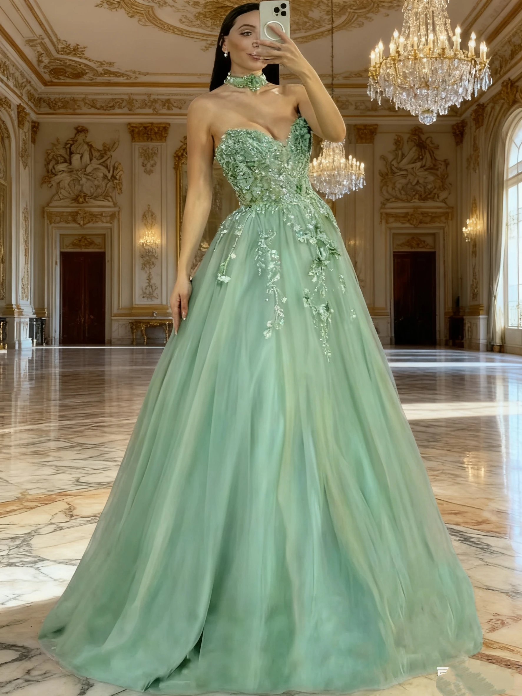 Sequins Strapless Prom Dresses Beaded Applique Puffy Tuelle Long A-line Evening Cocktail Party Gowns
Sequins Strapless Prom Dresses Beaded Applique Puffy Tuelle Long A-line Evening Cocktail Party Gowns