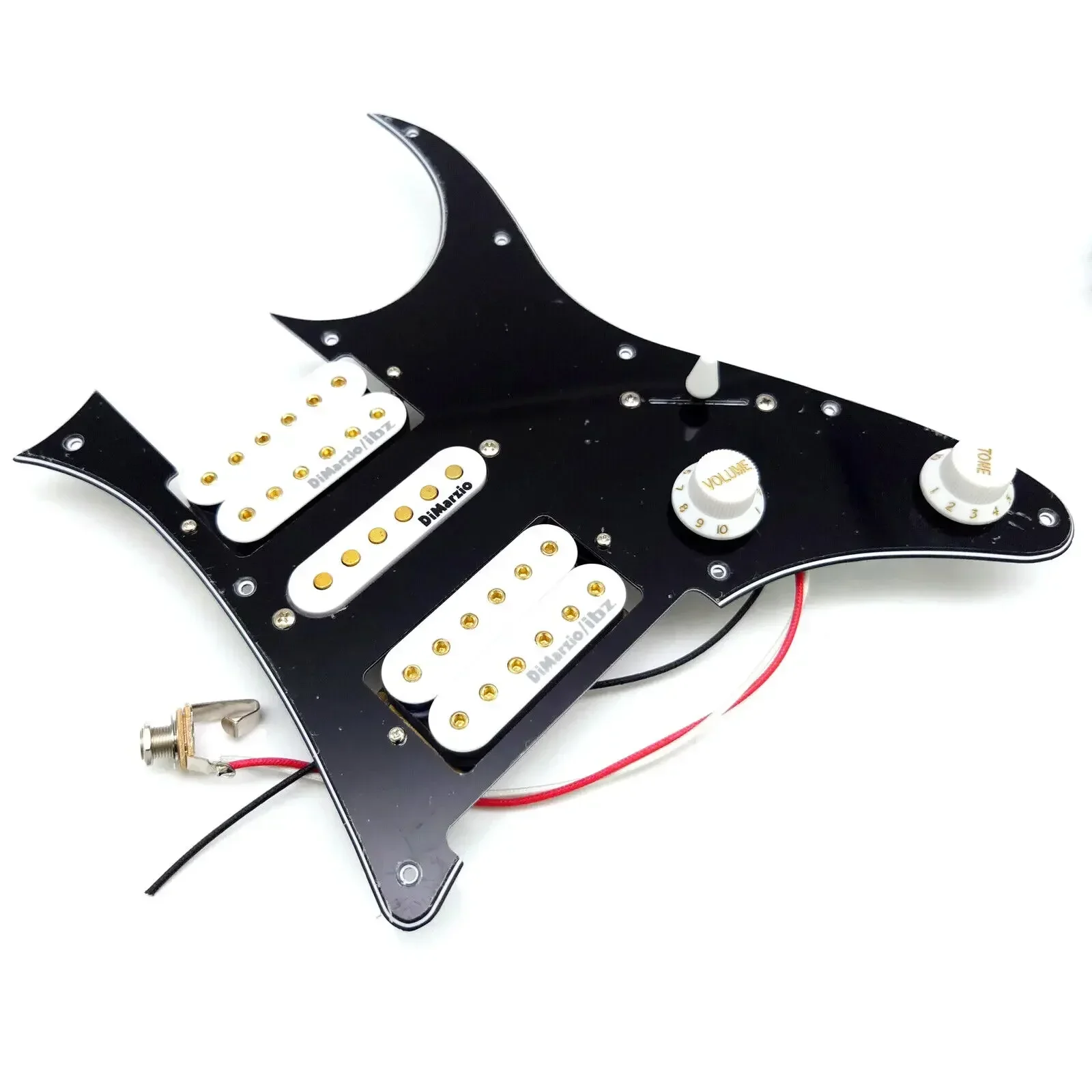 Prewired Loaded Pickguard Set, HSH Humbucker Pickups for RG Electric Guitars Replacement Parts
Prewired Loaded Pickguard Set, HSH Humbucker Pickups for RG Electric Guitars Replacement Parts