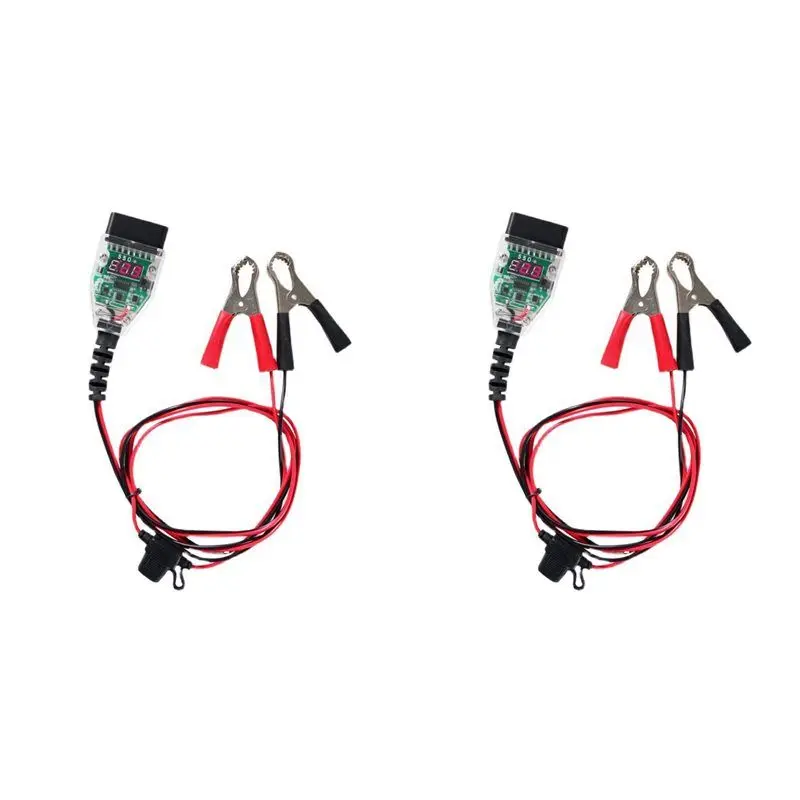 2X Universal OBD2 Automotive Battery Replacement Tool Computer ECU Memory Saver Auto ECU Emergency Power Supply Cable
2X Universal OBD2 Automotive Battery Replacement Tool Computer ECU Memory Saver Auto ECU Emergency Power Supply Cable