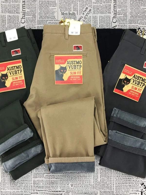 Мужские брюки из чистого хлопка Thiened Cosite Velvet, американский повседневный стиль, осенне-зимние, теплые, рабочие, прямые штанины...
Мужские брюки из чистого хлопка Thiened Cosite Velvet, американский повседневный стиль, осенне-зимние, теплые, рабочие, прямые штанины...