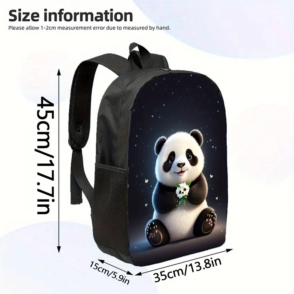 Cartoon Panda Backpack, Large Capacity 17 Inch Casual Backpack Laptop Bag with Water Bottle Holder - Lightweight
Cartoon Panda Backpack, Large Capacity 17 Inch Casual Backpack Laptop Bag with Water Bottle Holder - Lightweight