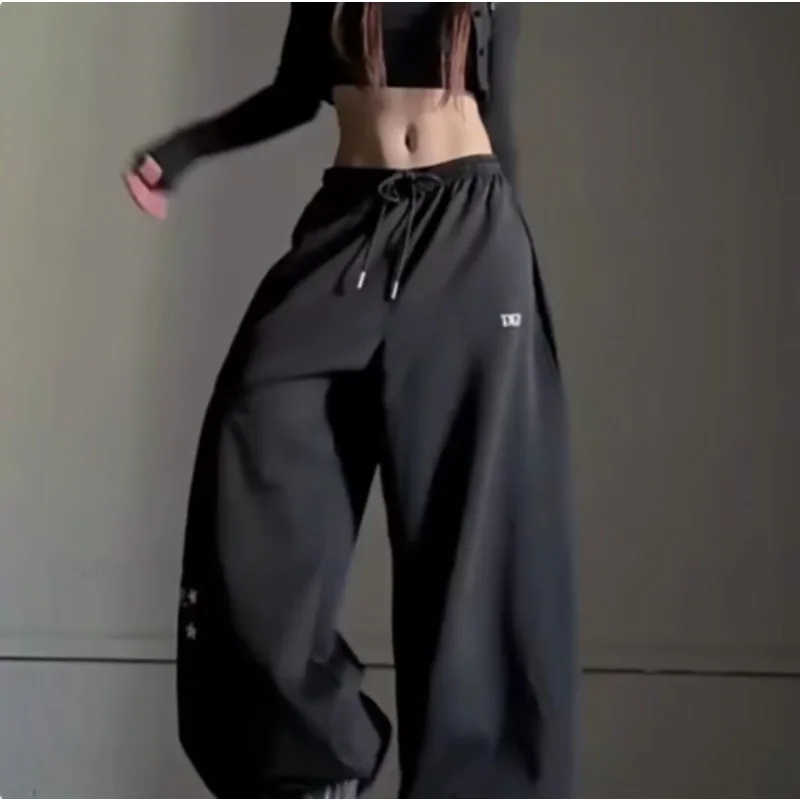 Stars Letter Print Sweatpants Women Loose Hip Hop American Streetwear Pant Spring High Waist Retro Pockets Harajuku Trousers
Stars Letter Print Sweatpants Women Loose Hip Hop American Streetwear Pant Spring High Waist Retro Pockets Harajuku Trousers