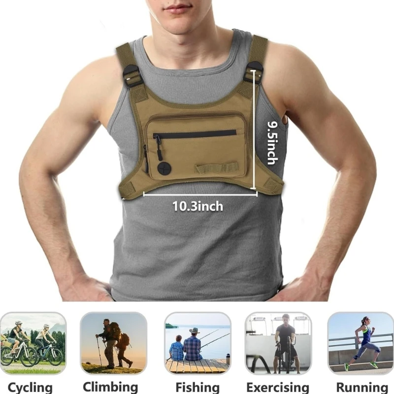 367C Tacticals Chest Bag Utility Molles Chest Rig with Adjustable Strap Outdoor Chest Rigs Vest for Workouts,Cycling
367C Tacticals Chest Bag Utility Molles Chest Rig with Adjustable Strap Outdoor Chest Rigs Vest for Workouts,Cycling