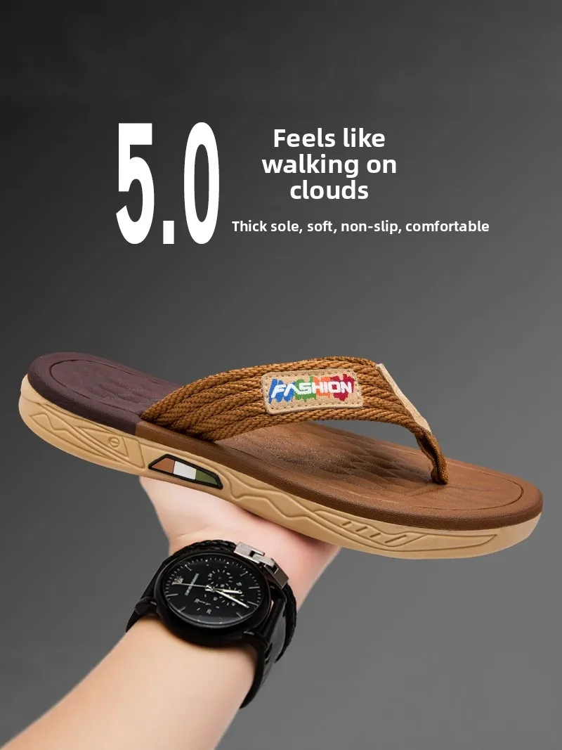 Men's 2026 New Anti-Slip Wear-Resistant Outdoor Home Comfortable Sandals Slippers Casual Foot-Strap Beach Cool Slippers
Men's 2026 New Anti-Slip Wear-Resistant Outdoor Home Comfortable Sandals Slippers Casual Foot-Strap Beach Cool Slippers