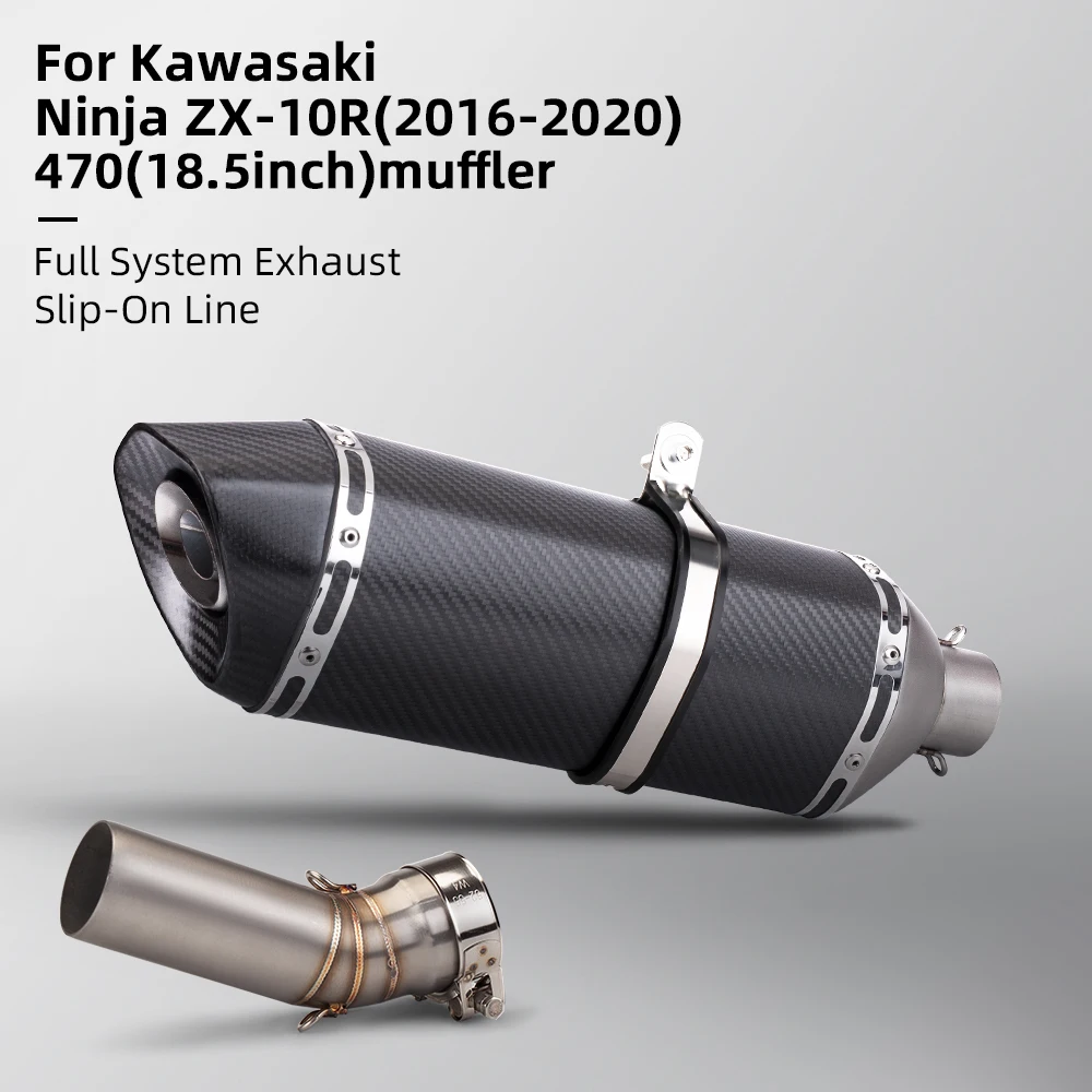 Motorcycle Escape Exhaust For Ninja ZX-10R ZX10R 2011-2022 Stainless Steel Slip On Link Pipe Connection Carbon Fiber Muffler
Motorcycle Escape Exhaust For Ninja ZX-10R ZX10R 2011-2022 Stainless Steel Slip On Link Pipe Connection Carbon Fiber Muffler