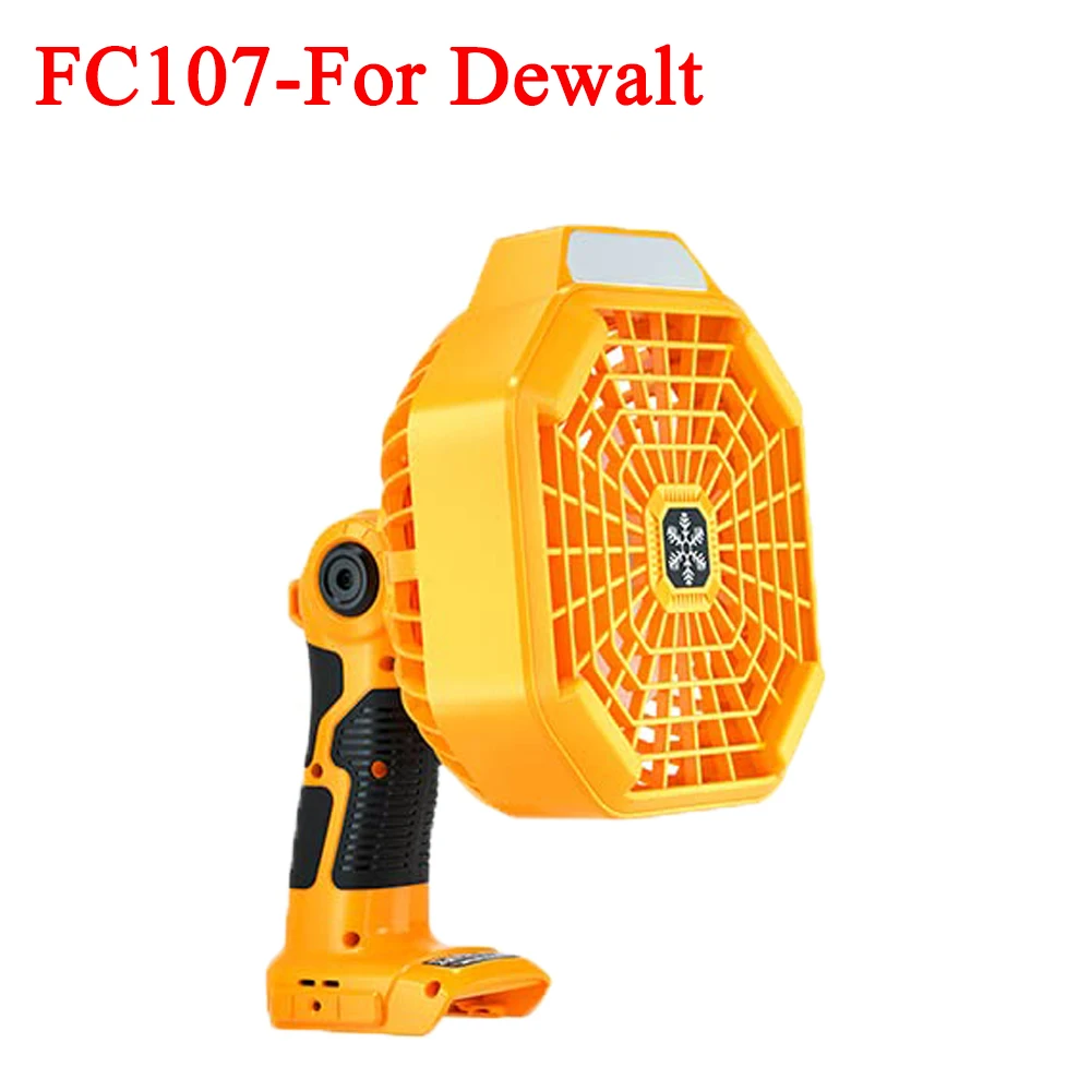 Portable Handheld Fan Rechargeable Camping Fan with Remote Control for Dewalt 20V Batteries for Camping and Power Outage Sites
Portable Handheld Fan Rechargeable Camping Fan with Remote Control for Dewalt 20V Batteries for Camping and Power Outage Sites