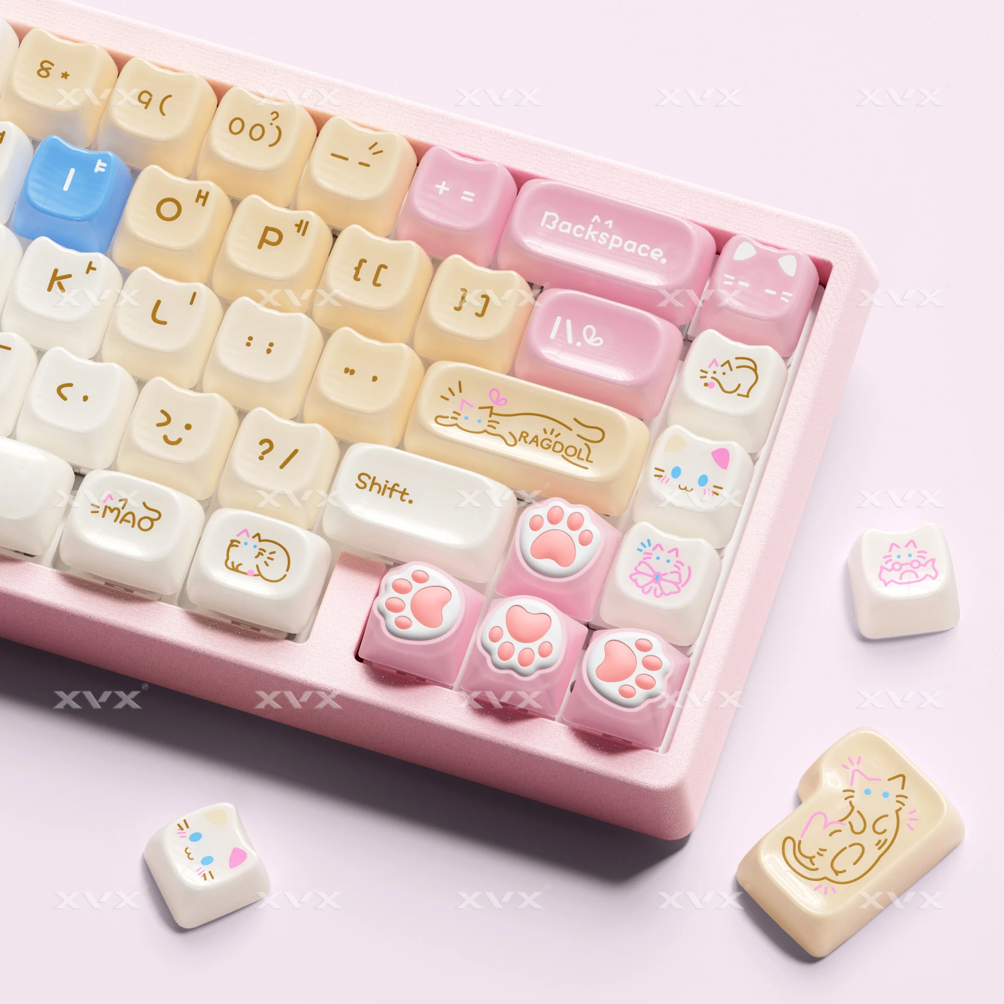 XVX Korean Cat Key Cap Pink Keycap MAO Profile Replacement Keycaps for Mechanical Keyboard 61 64 68 78 84 87 96 98 104 108
XVX Korean Cat Key Cap Pink Keycap MAO Profile Replacement Keycaps for Mechanical Keyboard 61 64 68 78 84 87 96 98 104 108