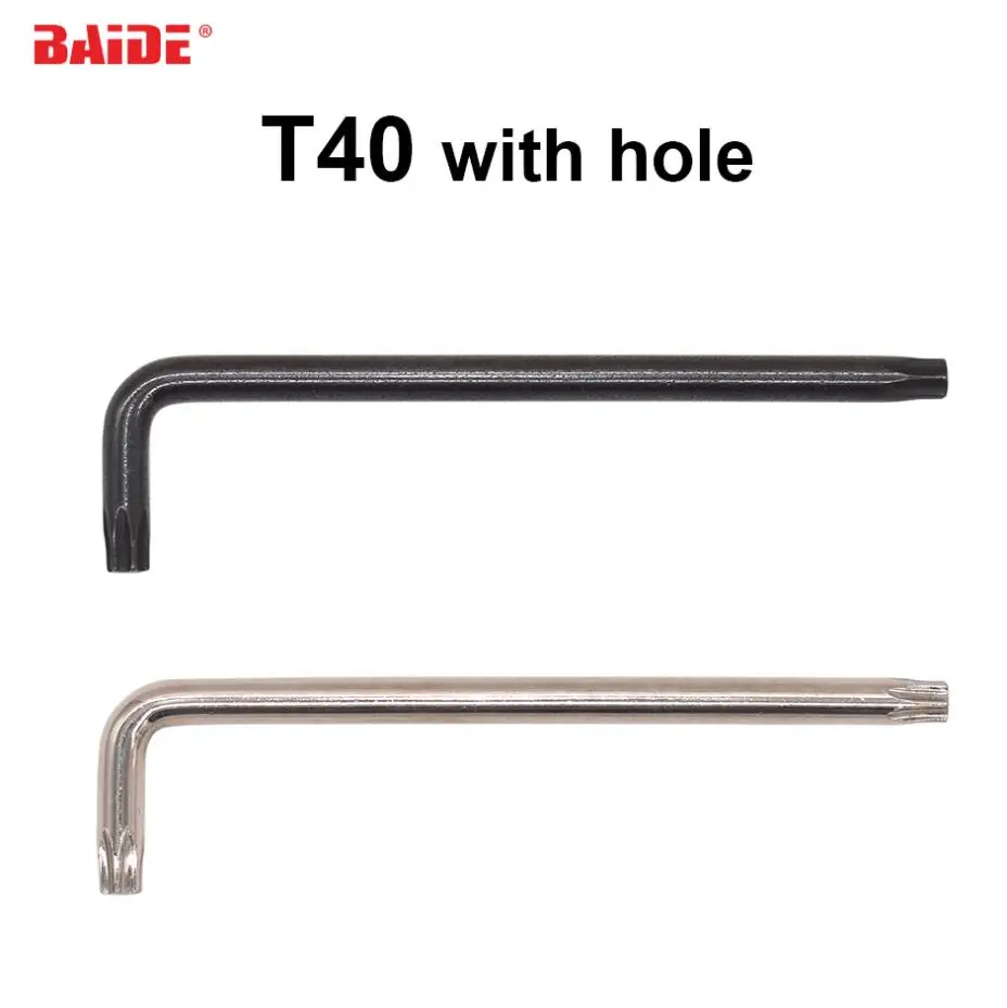 7x32x125 for M8 Screw Driver Black / Silver 7.0 mm Torx T40 L Key With Hole CR-V Steel Screwdriver 500pcs/lot
7x32x125 for M8 Screw Driver Black / Silver 7.0 mm Torx T40 L Key With Hole CR-V Steel Screwdriver 500pcs/lot