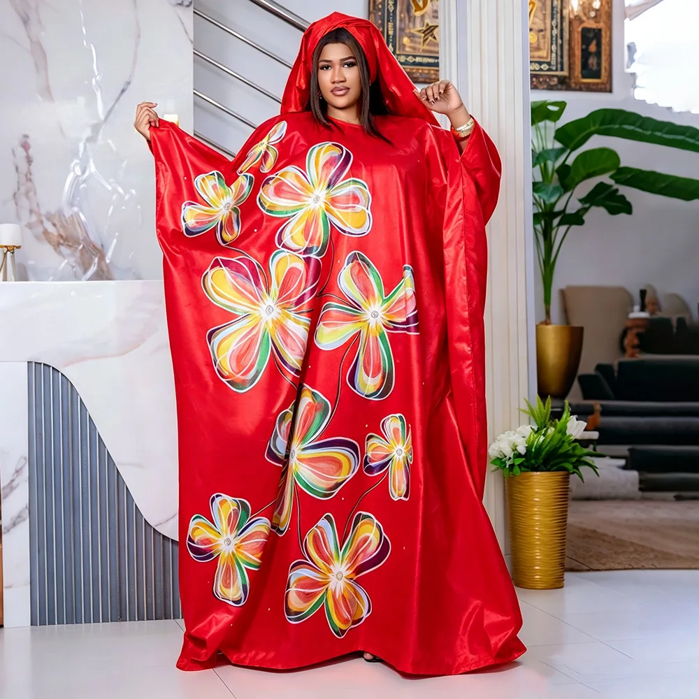 Traditional Abayas African Dresses for Women Evening Gown Plus Size Wedding Party Dress Luxury Bazin Riche Robe with Headscarf
Traditional Abayas African Dresses for Women Evening Gown Plus Size Wedding Party Dress Luxury Bazin Riche Robe with Headscarf