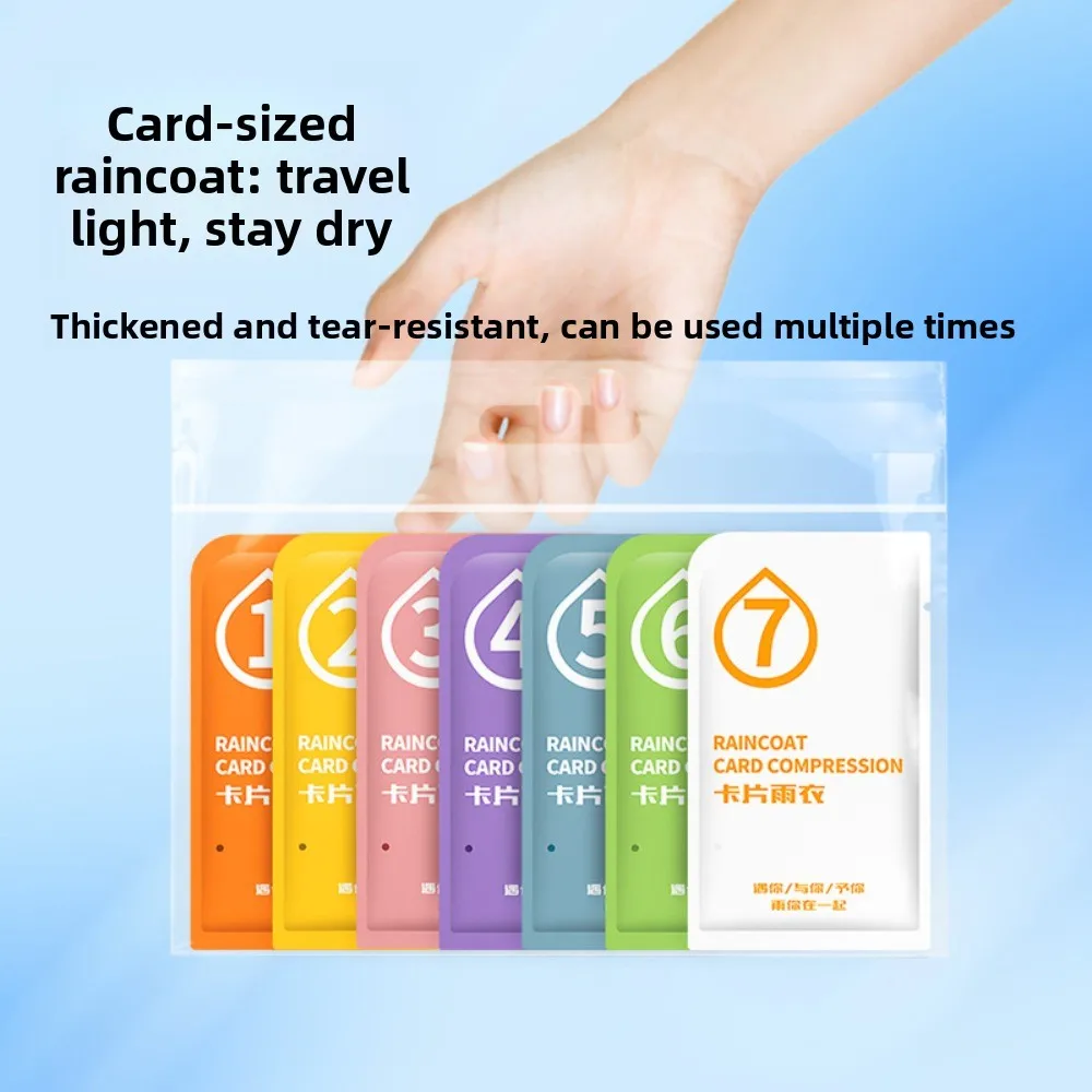 7 Colors Morandi Card-Sized Disposable Rain Poncho, Thickened Long Full-Body Portable Rain Cape for Travel Outdoor
7 Colors Morandi Card-Sized Disposable Rain Poncho, Thickened Long Full-Body Portable Rain Cape for Travel Outdoor