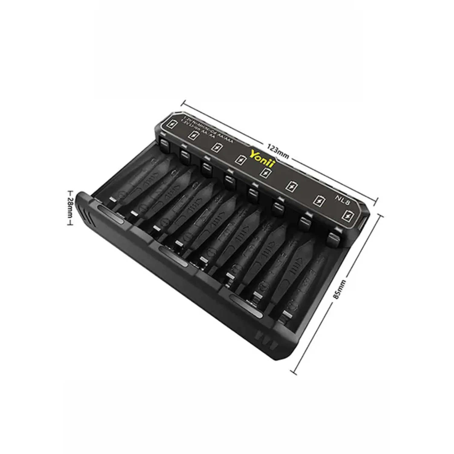Intelligent Advanced 8-port Fast Charging Smart Battery Charger for AA & AAA Batteries, High-Power 1.5V Lithium Battery Charger
Intelligent Advanced 8-port Fast Charging Smart Battery Charger for AA & AAA Batteries, High-Power 1.5V Lithium Battery Charger