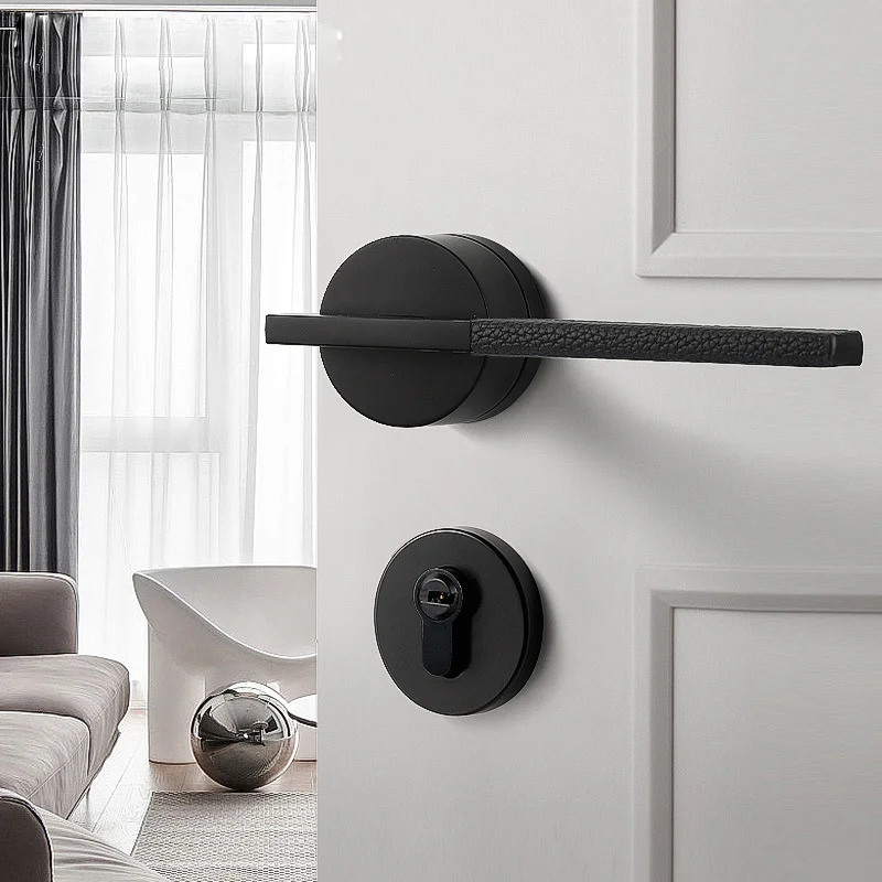 New Zinc Alloy Door Lock Magnetic Suction Silent Universal Bedroom Door Lock Modern Simple Household Hardware With Door Stopper
New Zinc Alloy Door Lock Magnetic Suction Silent Universal Bedroom Door Lock Modern Simple Household Hardware With Door Stopper