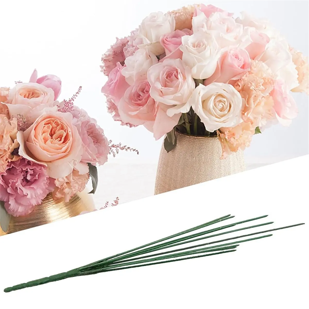 A75K 50Pcs 14 Inches Dark Green Floral Wire Stems Floral Wire for Plastic Artificial Flower Crafts DIY Craft
A75K 50Pcs 14 Inches Dark Green Floral Wire Stems Floral Wire for Plastic Artificial Flower Crafts DIY Craft