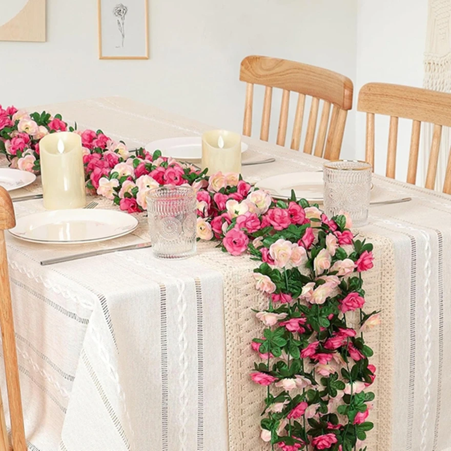 5PCS Artificial Roses Flowers Wedding Home Room Table Decor Outdoor Garden Arch Wall Christmas Rattan High Quality Ornament Prop
5PCS Artificial Roses Flowers Wedding Home Room Table Decor Outdoor Garden Arch Wall Christmas Rattan High Quality Ornament Prop