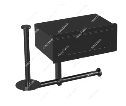 1pc Sleek Black Wall - Mounted Toilet Paper Holder with Shelf - No - Drill, Durable Bathroom Organizer for Essentials
1pc Sleek Black Wall - Mounted Toilet Paper Holder with Shelf - No - Drill, Durable Bathroom Organizer for Essentials