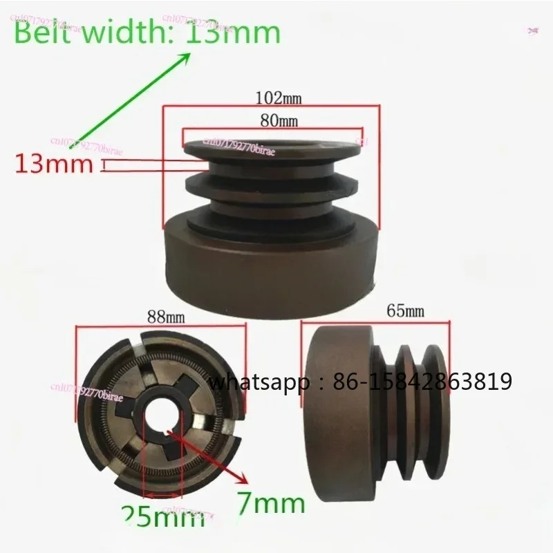 1 Piece Double Groove Belt Clutch Fits for 188F/190F/GX390/GX420 Engine with 20mm/25mm Shaft Output Used for Water Pump/cutter
1 Piece Double Groove Belt Clutch Fits for 188F/190F/GX390/GX420 Engine with 20mm/25mm Shaft Output Used for Water Pump/cutter