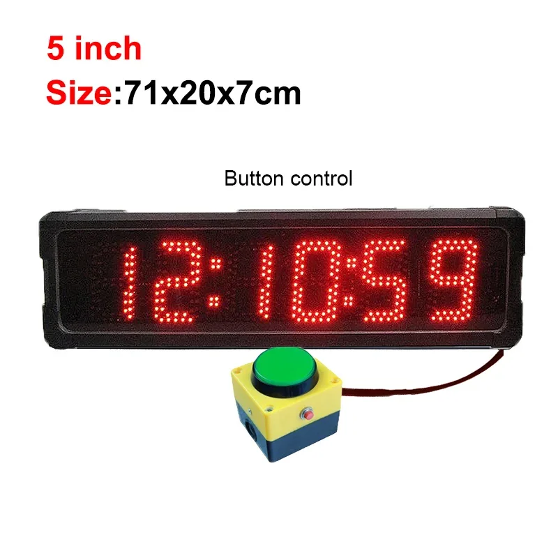 5 Inch 6 Digit Double Sided Countdown Timer Led Display Dual Wall Clock with Button Control
5 Inch 6 Digit Double Sided Countdown Timer Led Display Dual Wall Clock with Button Control