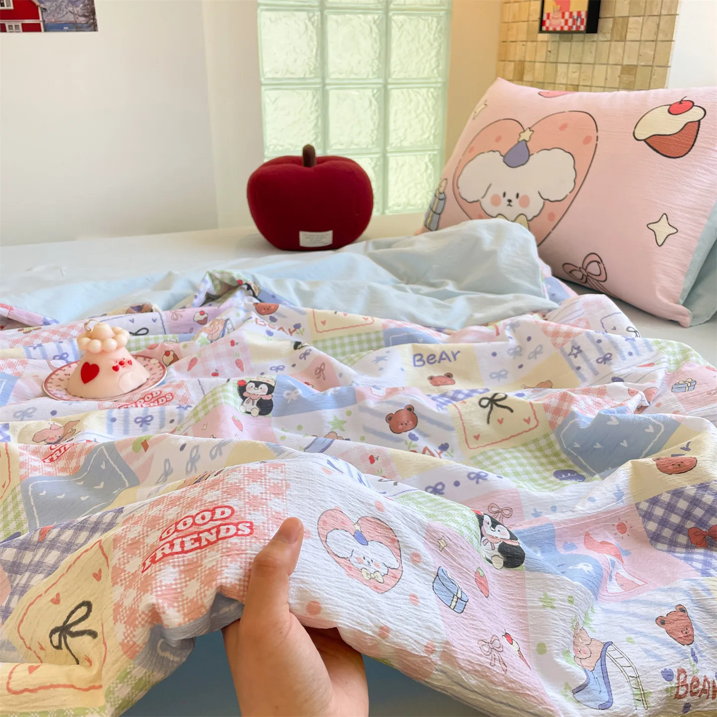 Cartoon Digital Printed Summer Quilt Ice Coolling Blanket for Bed Single/Queen Comforter for Summer 차렵이불 (No Pillowcase)
Cartoon Digital Printed Summer Quilt Ice Coolling Blanket for Bed Single/Queen Comforter for Summer 차렵이불 (No Pillowcase)