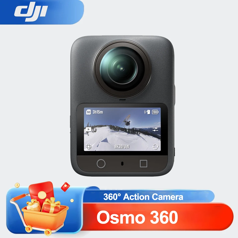 Стандартная экшн-камера DJI Osmo 360, 1 дюйм, 360 ° Imaging 8K Superb Low-Light 4K/120fps 170 ° Повышающее видео
Стандартная экшн-камера DJI Osmo 360, 1 дюйм, 360 ° Imaging 8K Superb Low-Light 4K/120fps 170 ° Повышающее видео
