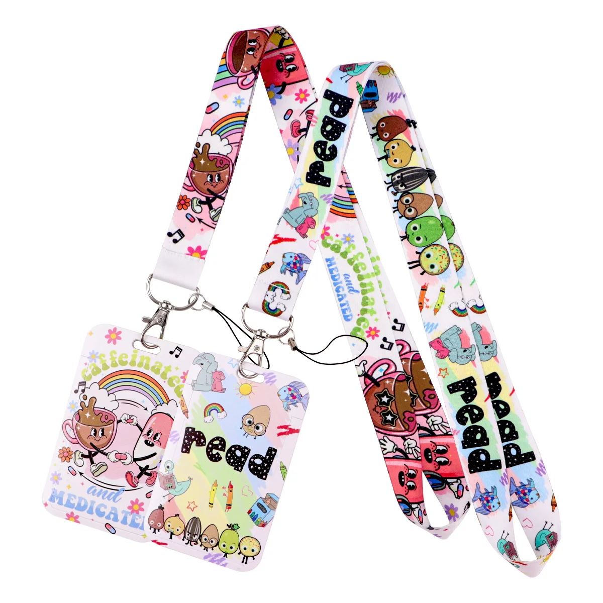Cartoon Reading Quote Lanyard Neck Strap Keychain Coffee Card Cover Badge Holder Mobile Phone Hang Rope Keyring Accessories Gift
Cartoon Reading Quote Lanyard Neck Strap Keychain Coffee Card Cover Badge Holder Mobile Phone Hang Rope Keyring Accessories Gift