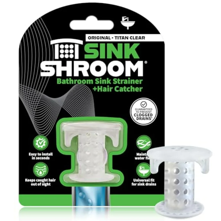 SinkShroom SSCLE988 The Revolutionary Sink Drain Protector Hair Catcher/Strainer/Snare
SinkShroom SSCLE988 The Revolutionary Sink Drain Protector Hair Catcher/Strainer/Snare
