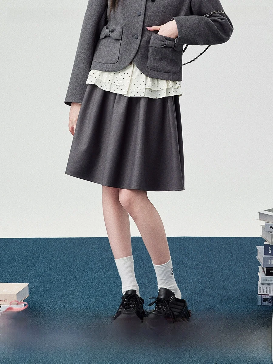 High Waist Grey School Style Versatile Women's Skirt Spring 2026 Wide Waist Belt Half Skirt Floral Bell Mrs 2026 New Arrival
High Waist Grey School Style Versatile Women's Skirt Spring 2026 Wide Waist Belt Half Skirt Floral Bell Mrs 2026 New Arrival