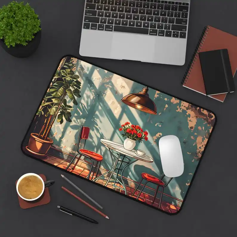 Comfortable Nostalgic Cafe Corner Illustration Table Mat,XXL Nostalgic Cafe Corner Office Mat, Perfect Gift for Friends
Comfortable Nostalgic Cafe Corner Illustration Table Mat,XXL Nostalgic Cafe Corner Office Mat, Perfect Gift for Friends