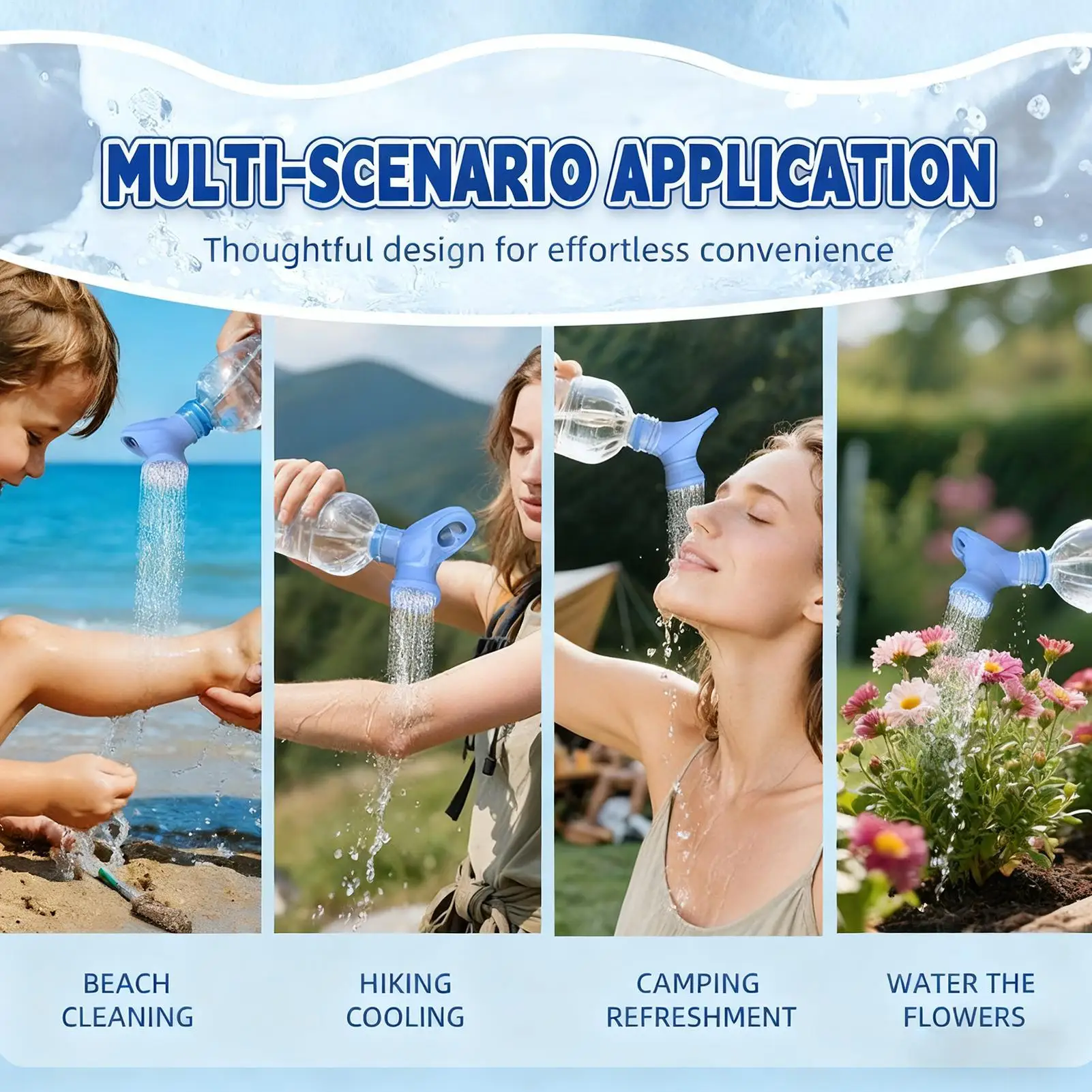 Bottle Shower Head Portable Handheld Sprayer Camping Bottle Top Shower Head For Fishing Camping Hiking Picnic Sports Beach
Bottle Shower Head Portable Handheld Sprayer Camping Bottle Top Shower Head For Fishing Camping Hiking Picnic Sports Beach