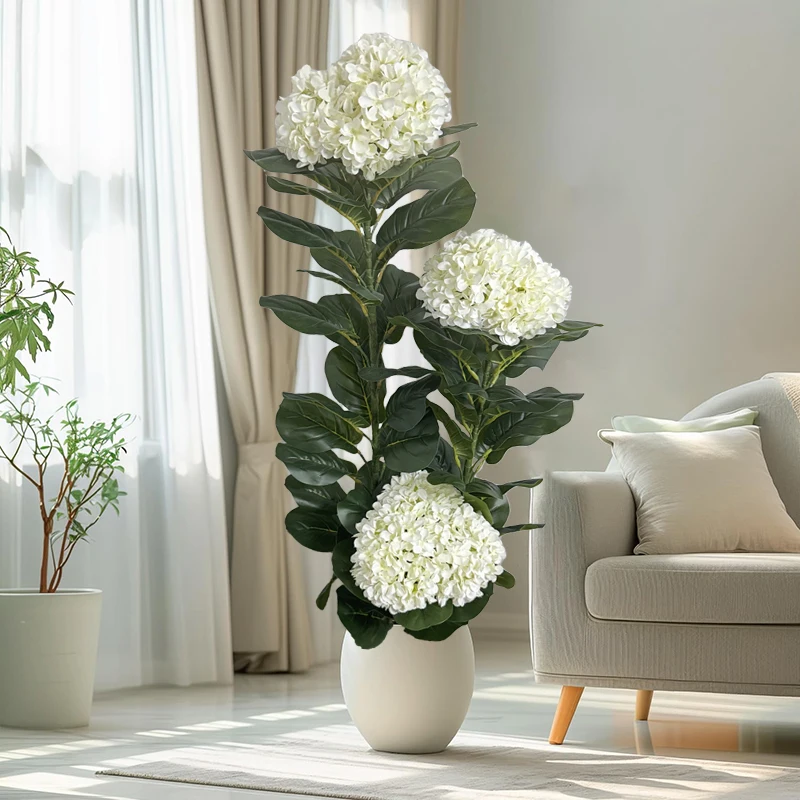 50-150cm Artificial Hydrangea Tree Faux Potted Plant Realistic Artificial Plants Home Living Room Floor Decor Fake Flower Bonsai
50-150cm Artificial Hydrangea Tree Faux Potted Plant Realistic Artificial Plants Home Living Room Floor Decor Fake Flower Bonsai