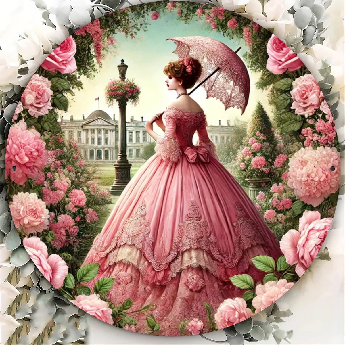 Vintage Garden Lady Round Metal Sign, 2D High-Definition Print, Home, Door Mounted, No Power Required
Vintage Garden Lady Round Metal Sign, 2D High-Definition Print, Home, Door Mounted, No Power Required