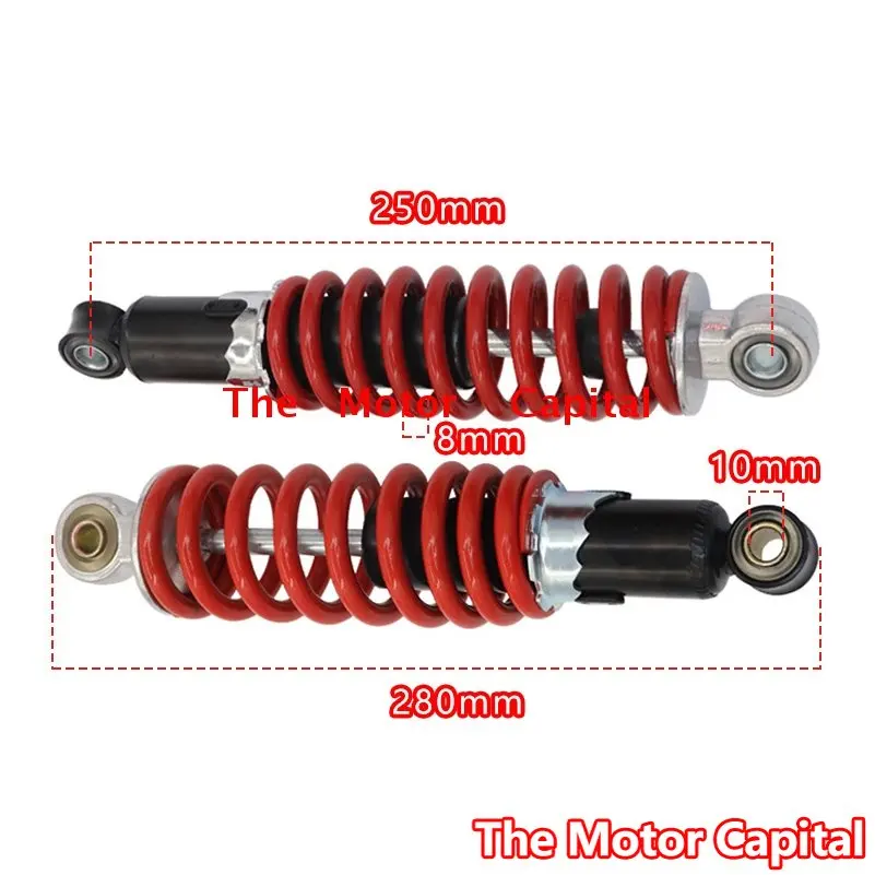 1pair 250mm Front Shock Absorber for Motorcycle 50cc-125cc Dirt Pit Bike ATV Go Kart
1pair 250mm Front Shock Absorber for Motorcycle 50cc-125cc Dirt Pit Bike ATV Go Kart