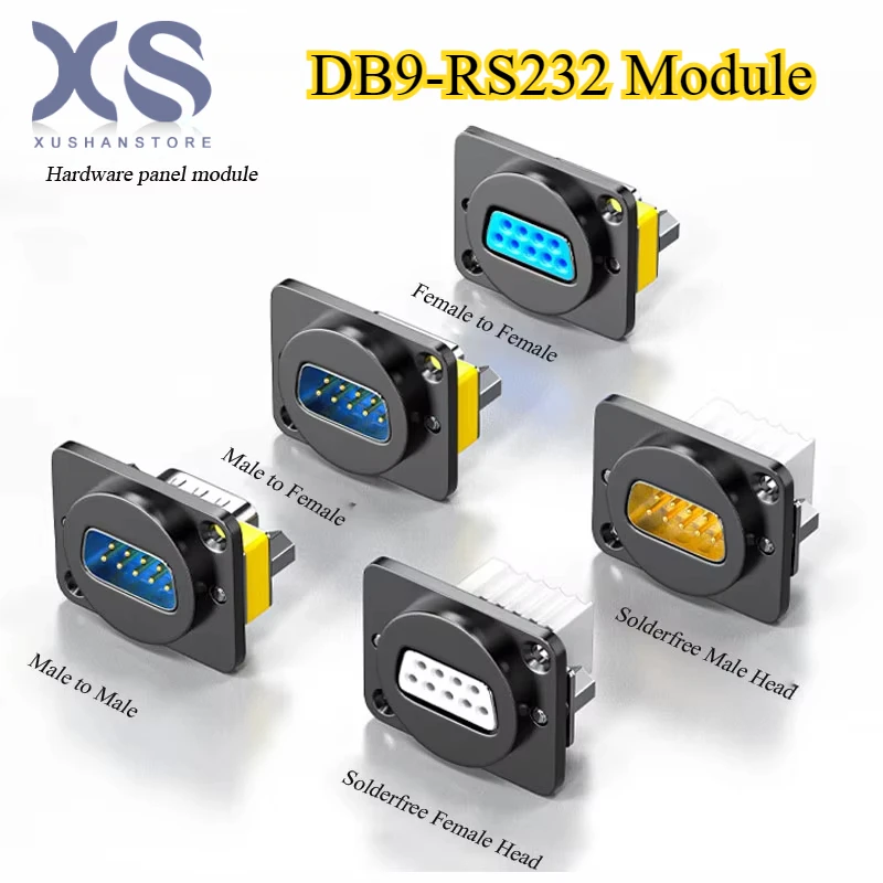DB9 RS232 Розетка последовательного порта Аппаратная панель Модуль 9-контактный беспаечный штекер Промышленный разъем «мама-мама-папа-папа»
DB9 RS232 Розетка последовательного порта Аппаратная панель Модуль 9-контактный беспаечный штекер Промышленный разъем «мама-мама-папа-папа»