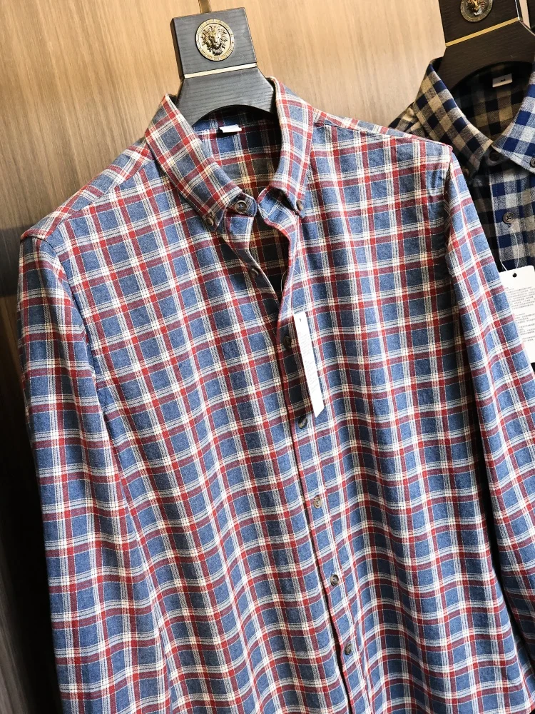Washed Flannel Long Sleeve Shirt Men's Vintage American Plaid Soft Skin-friendly Stand Collar Spring Fashion Urban Style
Washed Flannel Long Sleeve Shirt Men's Vintage American Plaid Soft Skin-friendly Stand Collar Spring Fashion Urban Style