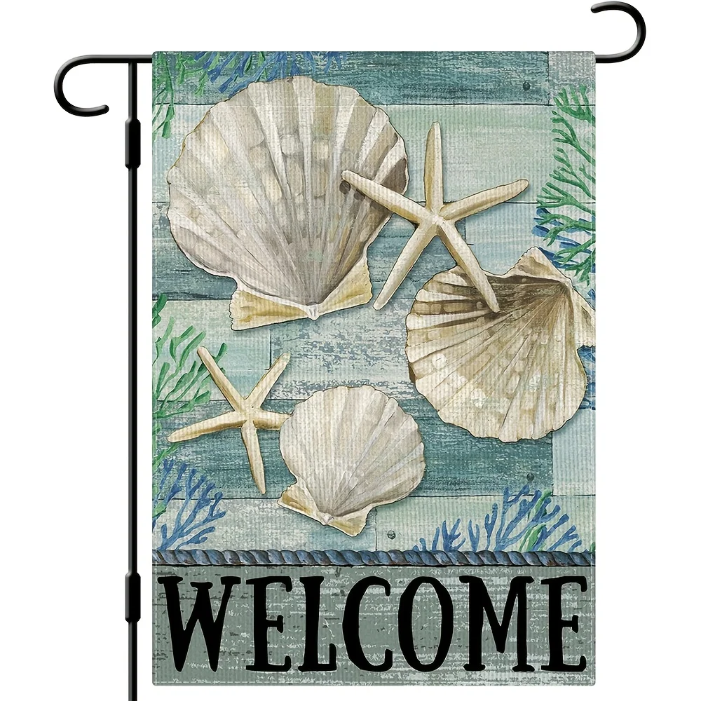 Summer Sea Star Shell Garden Flag - Coastal Garden Flag 12.5x18 inches - Double-sided Coarse Cotton Fabric - Welcome Summer
Summer Sea Star Shell Garden Flag - Coastal Garden Flag 12.5x18 inches - Double-sided Coarse Cotton Fabric - Welcome Summer