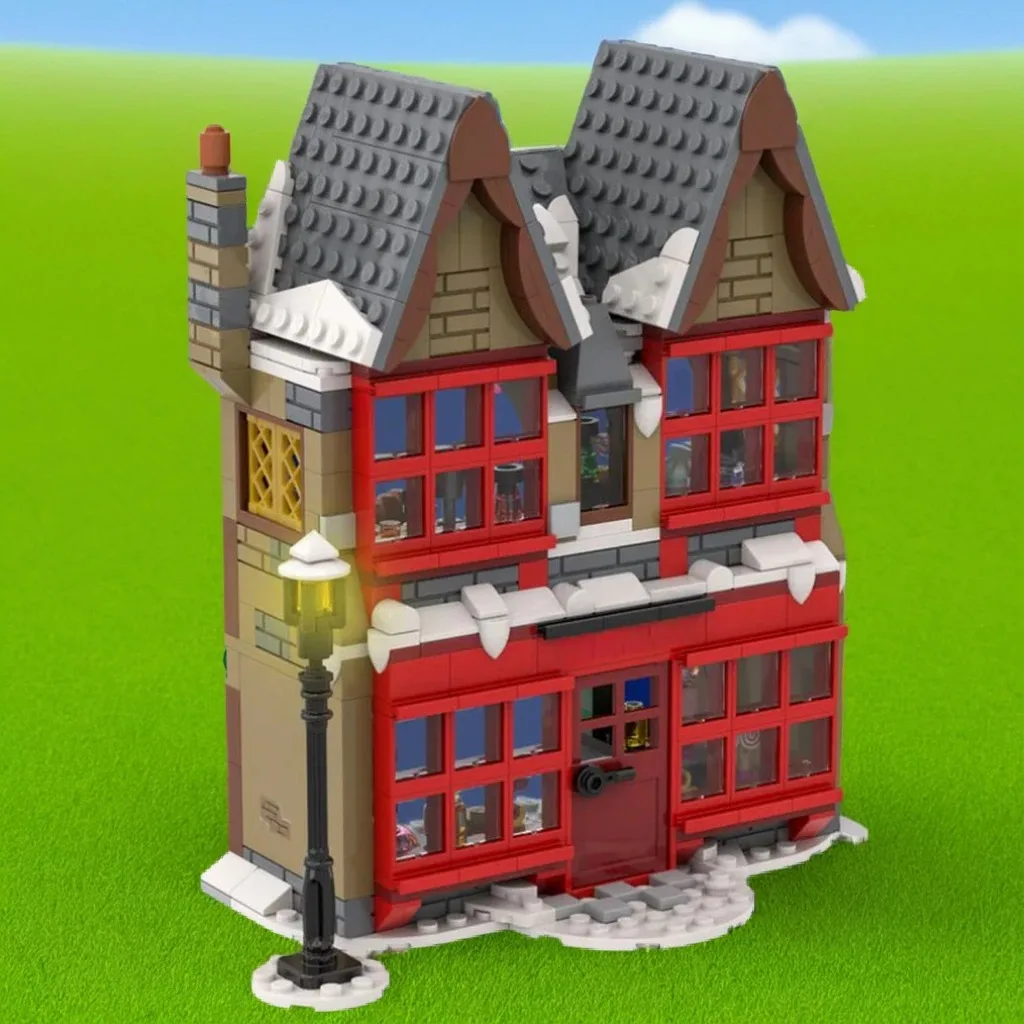 553pcs MOC Harry Zonkos Joke Shop Hogsmeade Village Magical Mischief DIY Model Building Blocks Birthday Toys Gift
553pcs MOC Harry Zonkos Joke Shop Hogsmeade Village Magical Mischief DIY Model Building Blocks Birthday Toys Gift