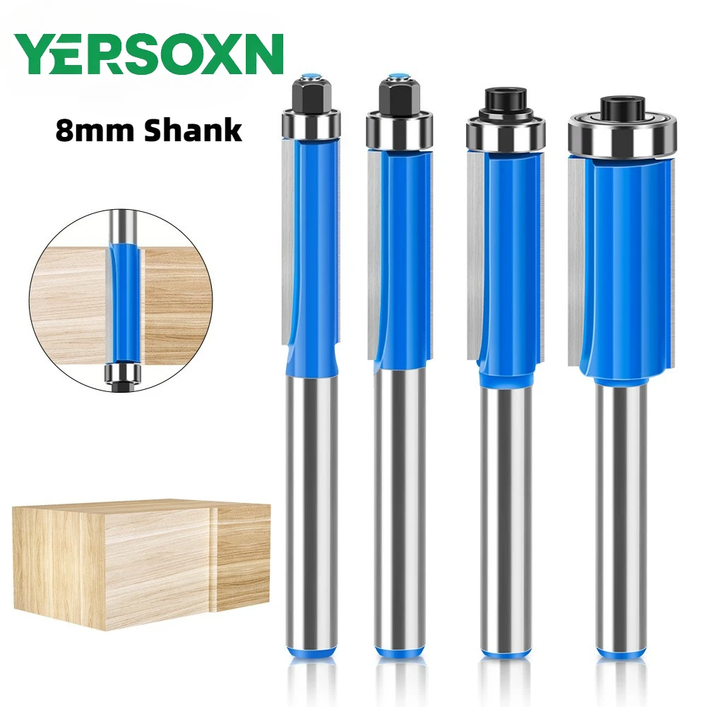 1PC 8mm Shank Trimming Cutter Flush Trim Bit with Bearings Router Bits Wood Trimming Cutters Milling Cutters for Woodworking
1PC 8mm Shank Trimming Cutter Flush Trim Bit with Bearings Router Bits Wood Trimming Cutters Milling Cutters for Woodworking