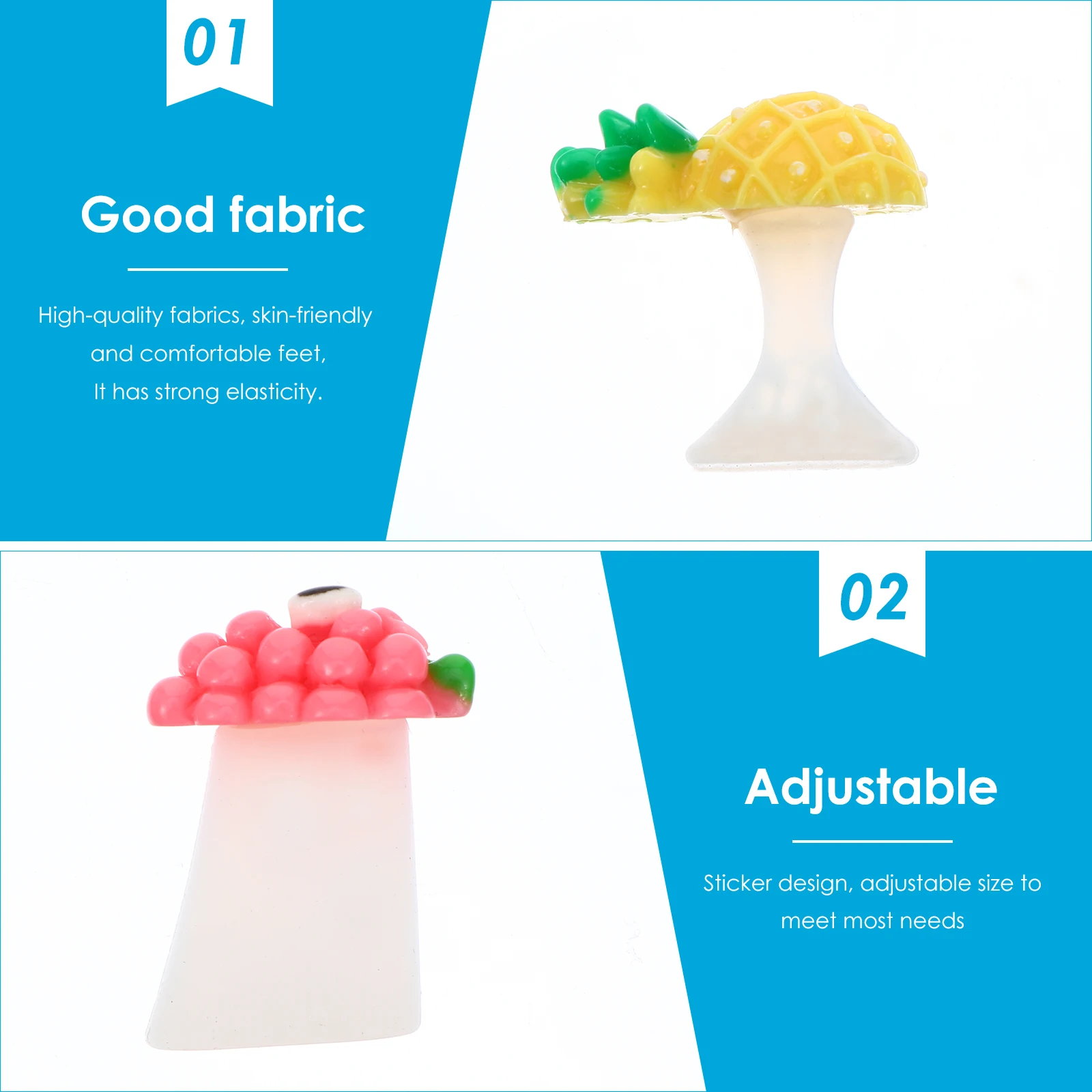 24 Pcs Pedicure Nail Toe Separator Miss Tools Spacers for Separating Toenails Silica Gel Cute Dividers
24 Pcs Pedicure Nail Toe Separator Miss Tools Spacers for Separating Toenails Silica Gel Cute Dividers