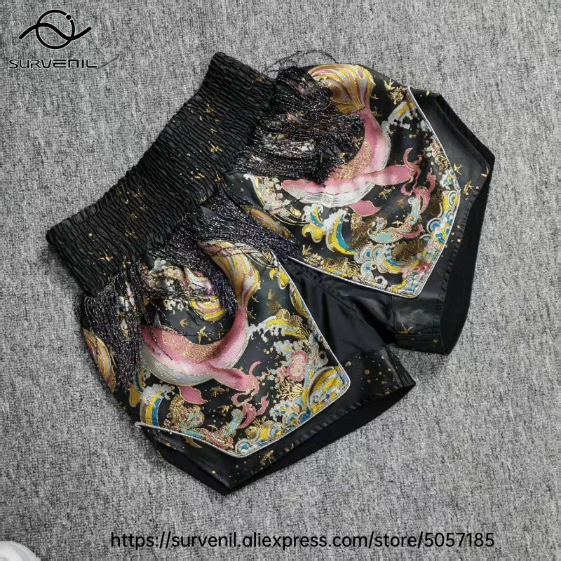 Muay Thai Shorts New Designed Boxing Training Shorts Black MMA Kickboxing Training Competition Match Fight Pants Men Women Child
Muay Thai Shorts New Designed Boxing Training Shorts Black MMA Kickboxing Training Competition Match Fight Pants Men Women Child